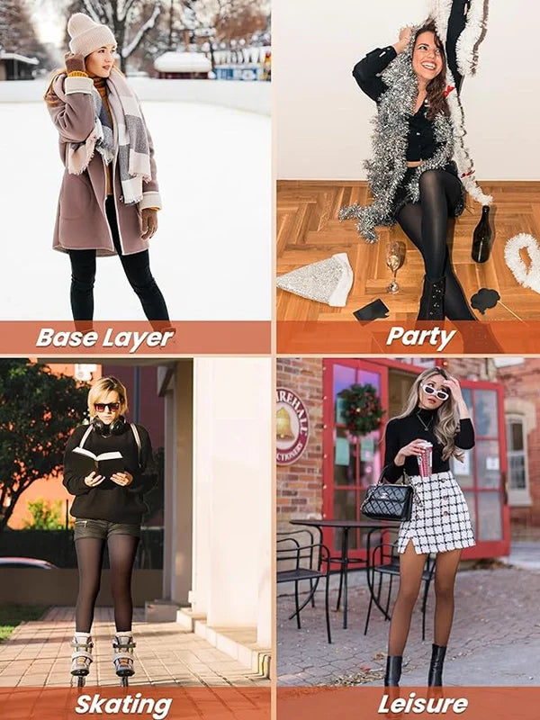 Arivelle Bare-Leg Look Fleece Lined Tights