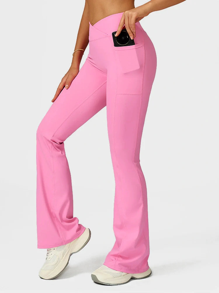 Arivelle High-Waist Flare Lounge Pants