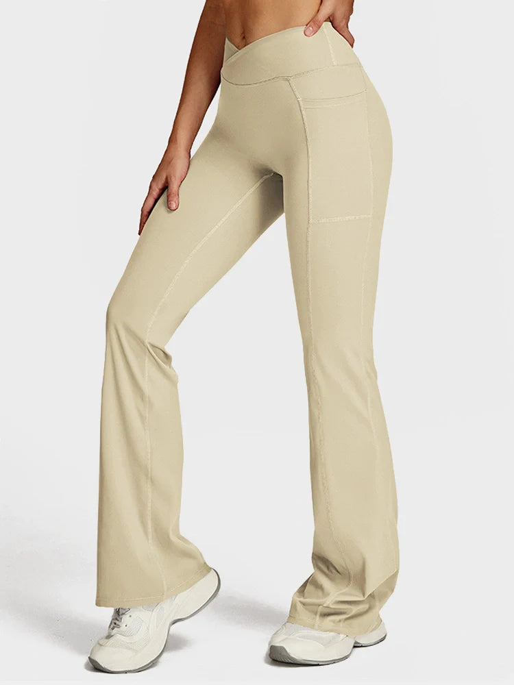 Arivelle High-Waist Flare Lounge Pants