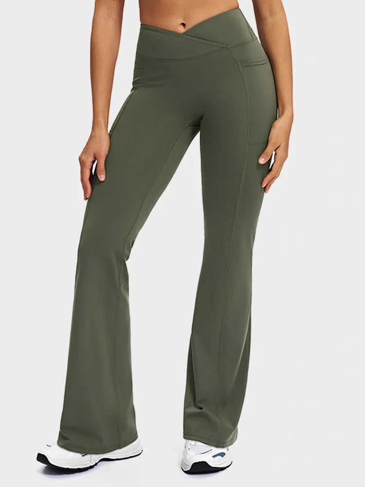 Arivelle High-Waist Flare Lounge Pants