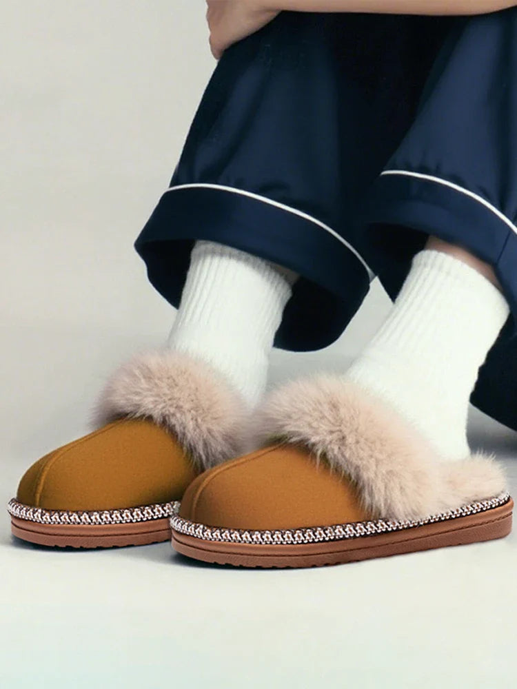 Women's Non-Slip Plush Slippers