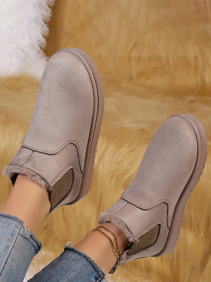 Women’s Fleece-Lined Platform Snow Boots