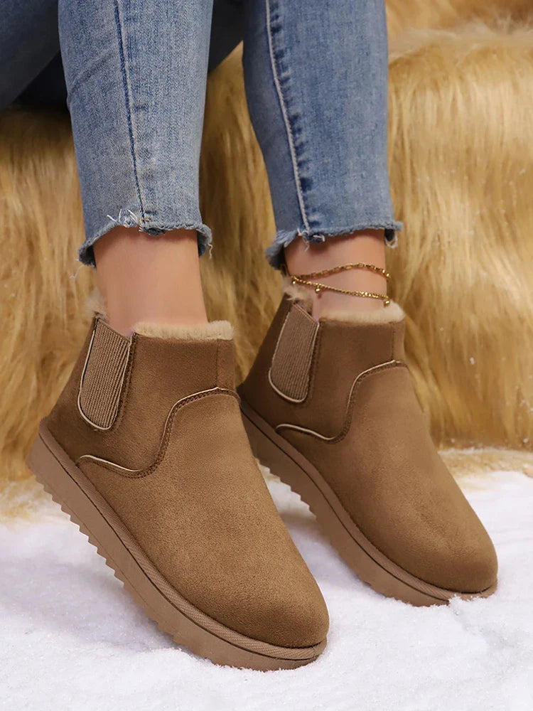 Women’s Fleece-Lined Platform Snow Boots