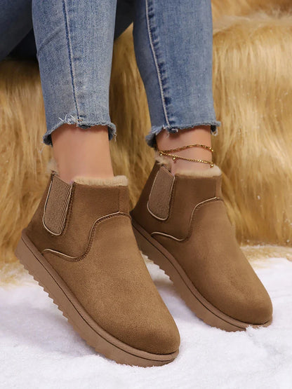 Women’s Fleece-Lined Platform Snow Boots