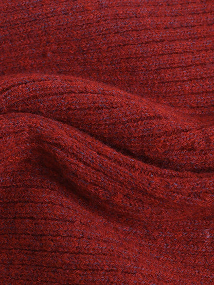 Women V Neck Knit Mini Fall Sweater Dresses