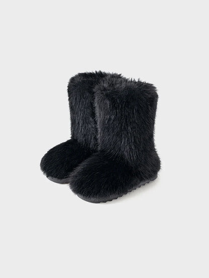Women's Faux Fur Boot Furry Short Snow Boot
