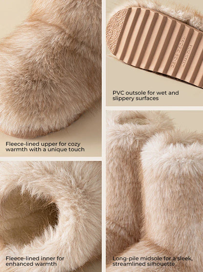 Women's Faux Fur Boot Furry Short Snow Boot